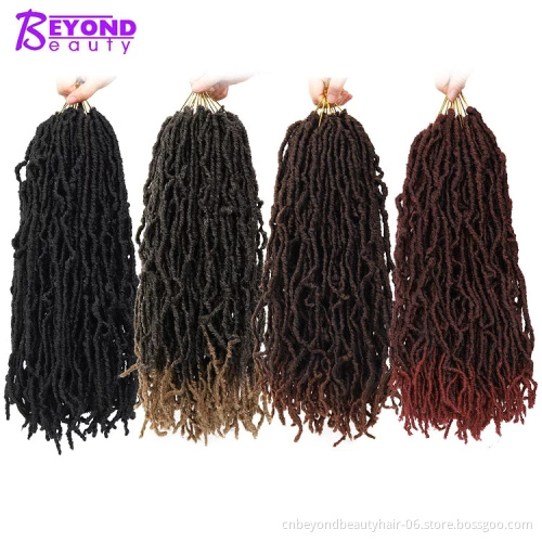 Factory supplies Sister Nu faux Locs Synthetic Braiding Hair Crochet Braids African Roots Braid Collection Nu faux Locs Hair